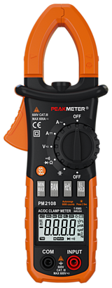 PM2108 	Токовые клещи PeakMeter  True RMS AC/DC