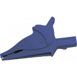 Зажим изолированный типа "крокодил" d30 синий
