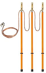 ЗПЛ-10-3/3-35  (S=35 мм) Заземление переносное для ВЛ до 10 кВ (фазный зажим ФЗ-1 «Прищепка»)