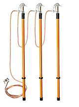 ЗПЛ-10-3/3-50  (S=50 мм) Заземление переносное для ВЛ до 10 кВ (фазный зажим ФЗ-3)