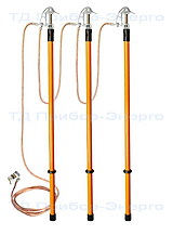 ЗПЛ-10-3/3-95  (S=95 мм) Заземление переносное для ВЛ до 10 кВ (фазный зажим ФЗ-3)