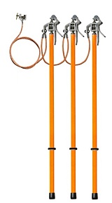 ЗПЛ-10-3/3-25  (S=25 мм) Заземление переносное для ВЛ до 10 кВ (фазный зажим Ф3-2 пружинно-винтовой)