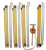 КШЗ-6-10 (S=25 кв.мм) Комплект штанг для заземления воздушных линий до 10 кВ с поверхности земли